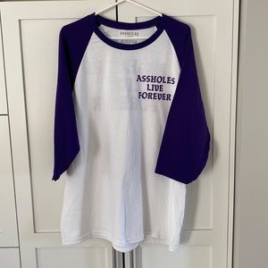 Assholes Live Forever 3/4 Length Sleeve T Shirt